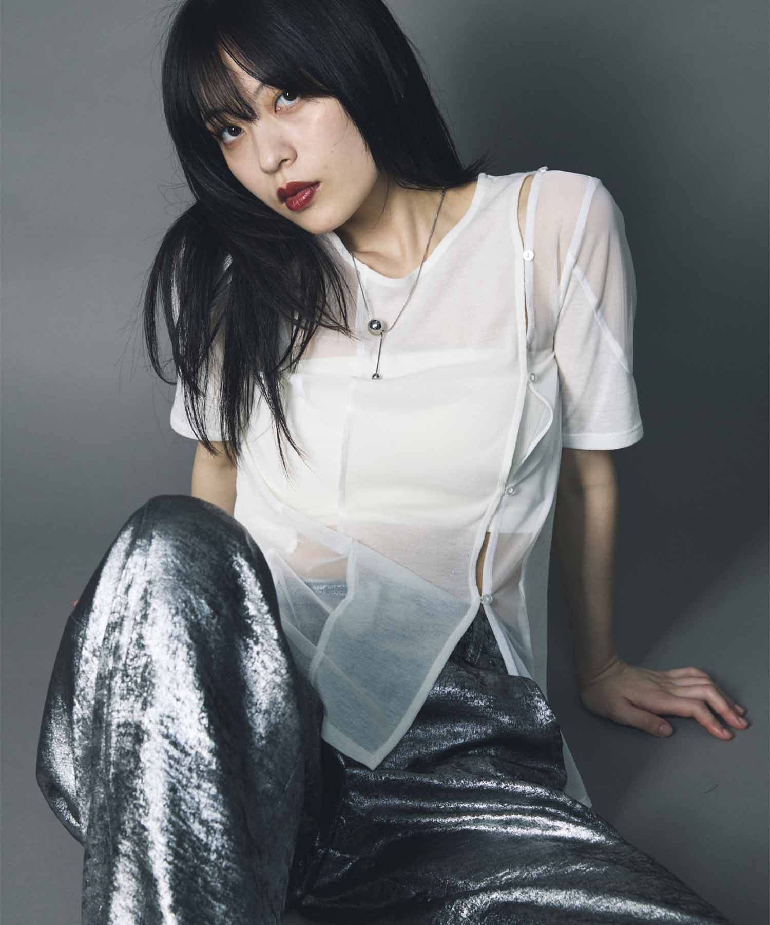 SHEER DOCKING TEE / WHITE – led-tokyo│レッドトーキョー