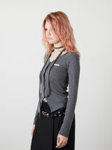 CHOKER SET LIB TOPS / GRAY