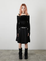LAYRED TANK SELEEVE / BLACK