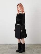LAYRED TANK SELEEVE / BLACK