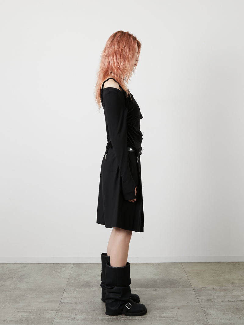 LAYRED TANK SELEEVE / BLACK