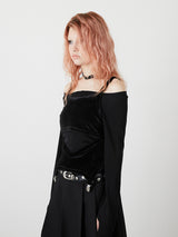 LAYRED TANK SELEEVE / BLACK