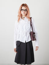 RIBBON SHIRT / WHITE