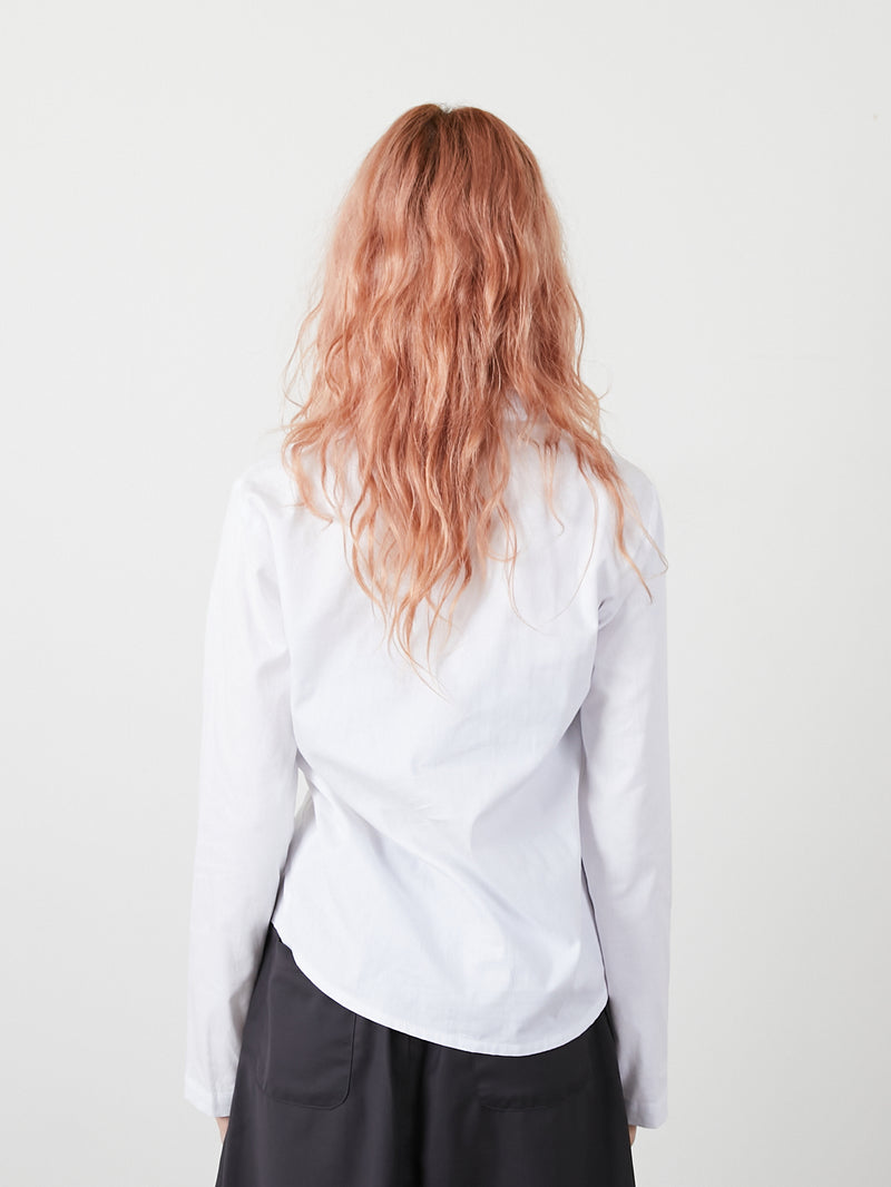 RIBBON SHIRT / WHITE