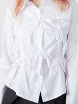 RIBBON SHIRT / WHITE