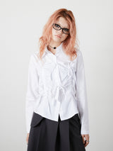 RIBBON SHIRT / WHITE