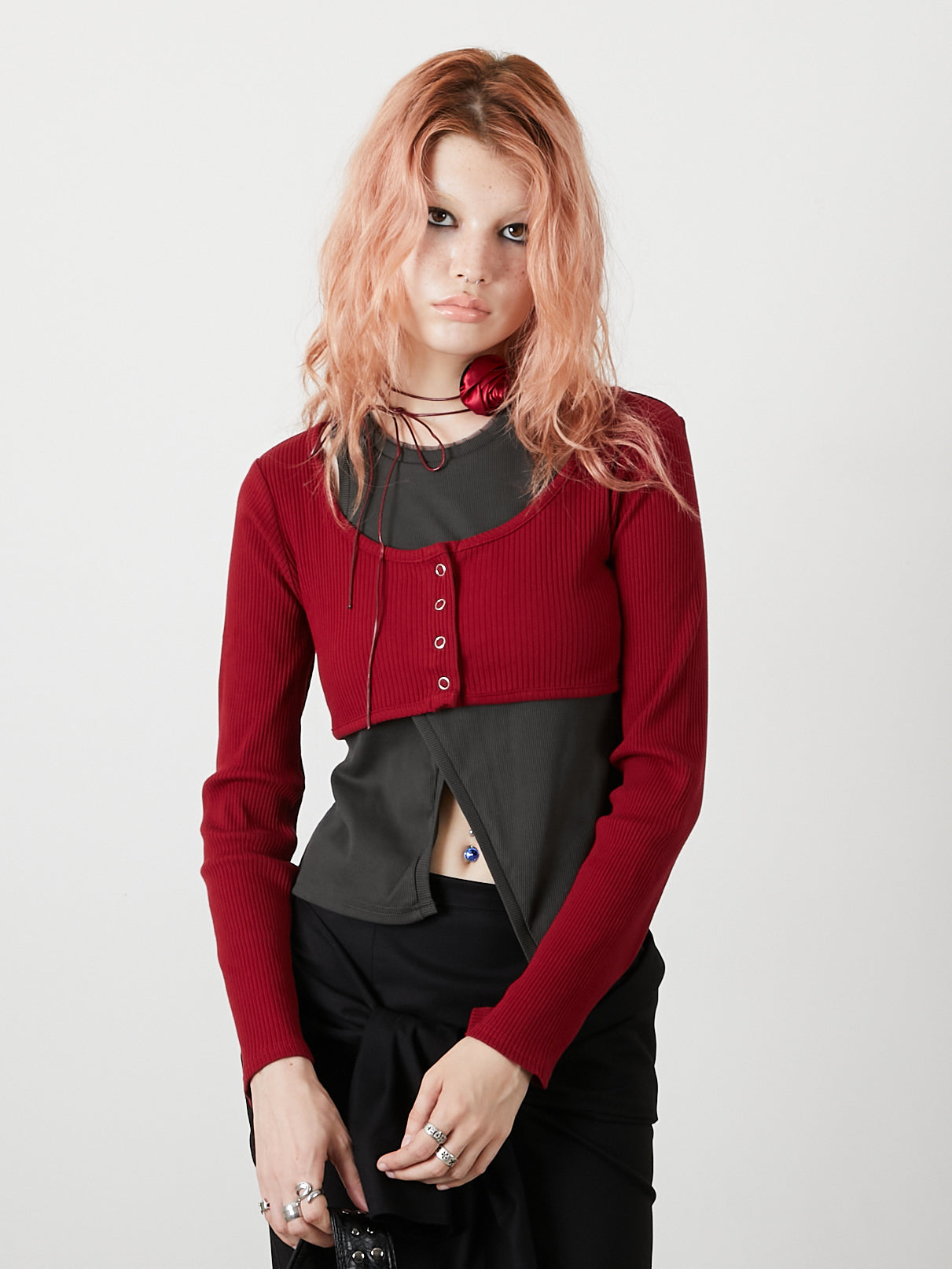 2PIECE TOPS / RED