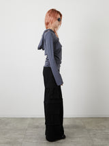 FOODIE TANK  BOLERO SET / CHARCOAL GRAY