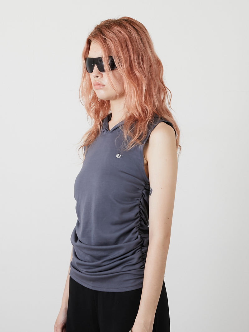 FOODIE TANK  BOLERO SET / CHARCOAL GRAY