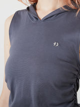 FOODIE TANK  BOLERO SET / CHARCOAL GRAY