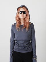 FOODIE TANK  BOLERO SET / CHARCOAL GRAY