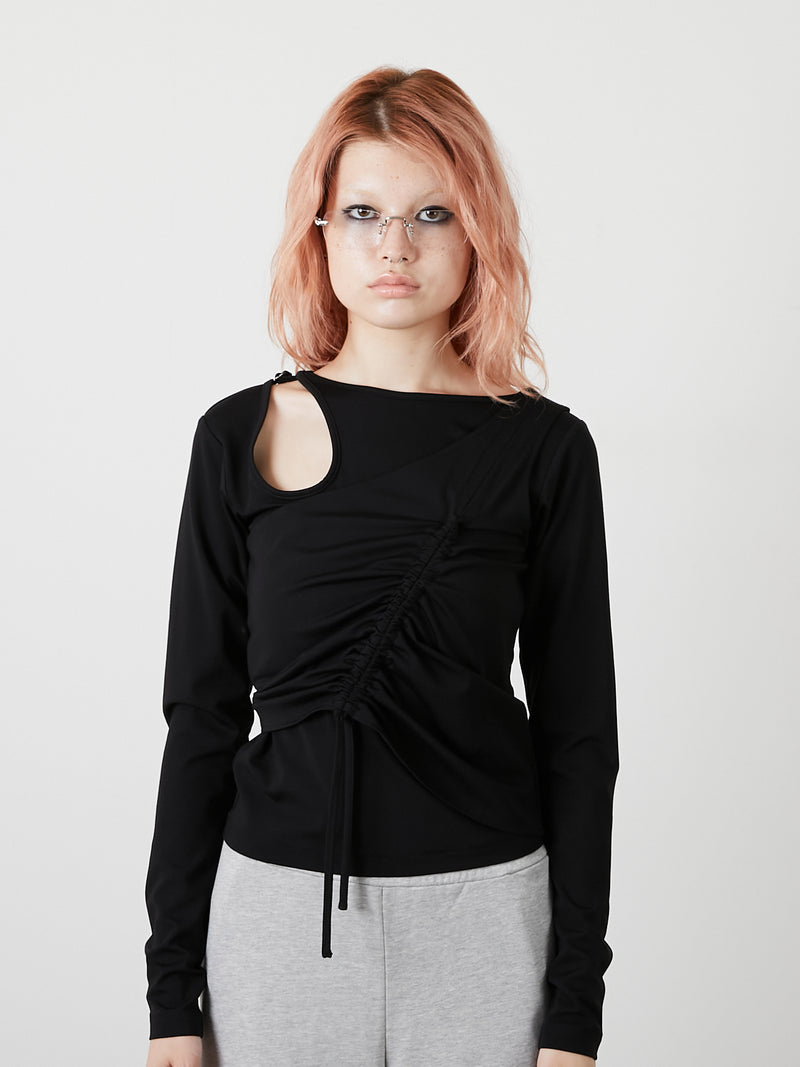 BUSTIER SET TOPS / BLACK