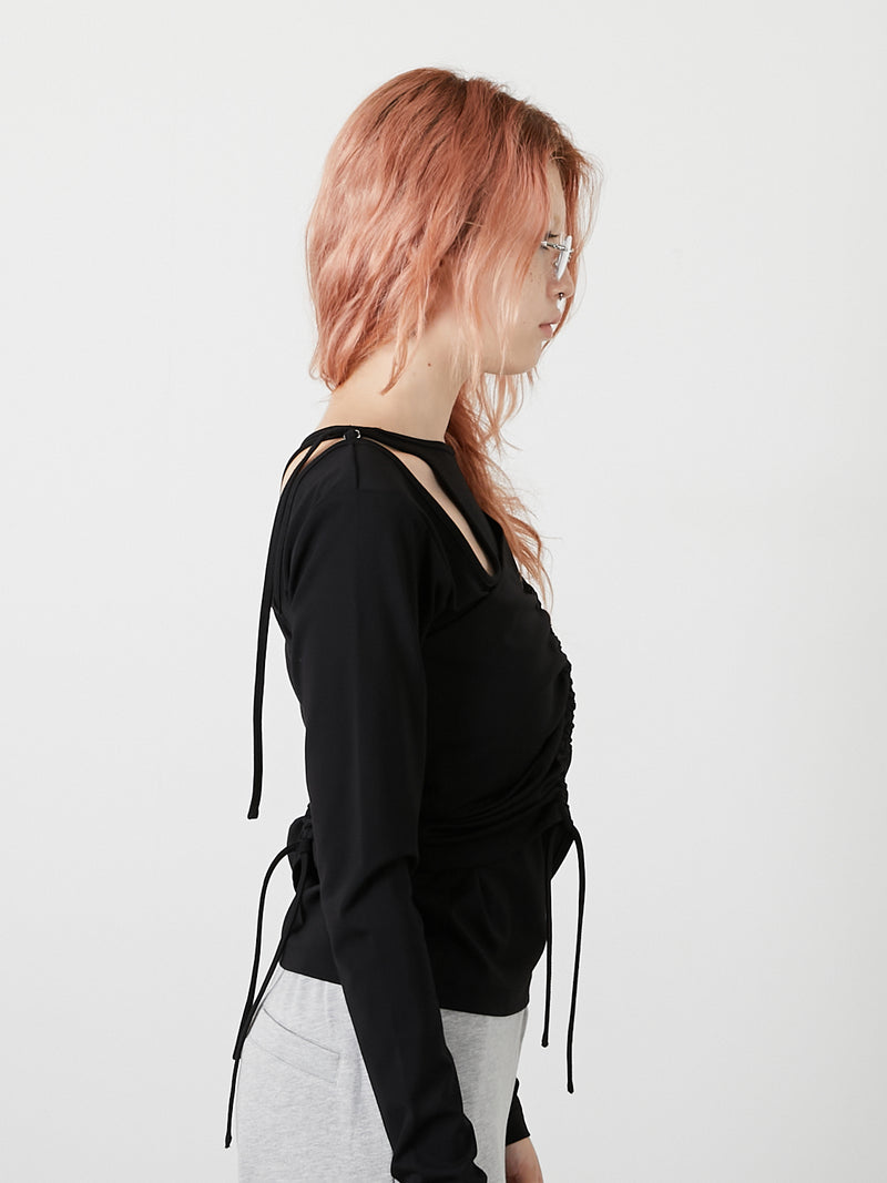 BUSTIER SET TOPS / BLACK