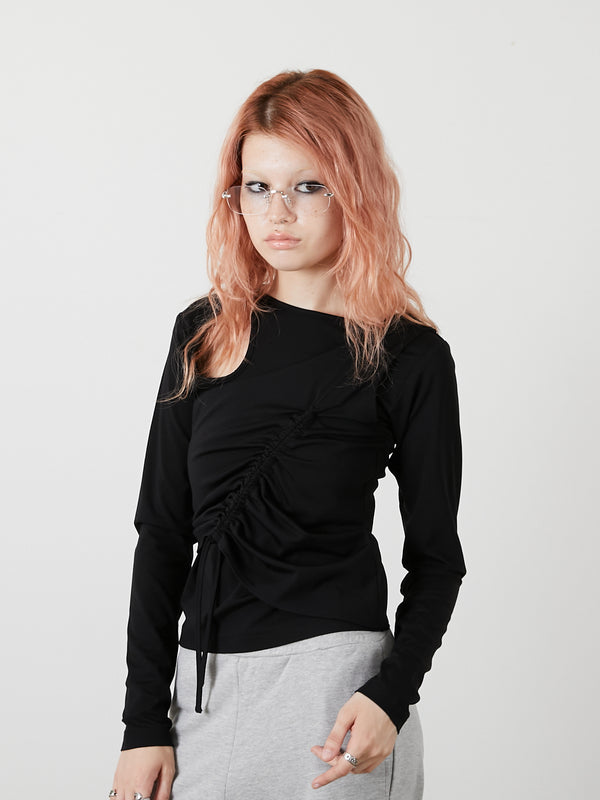BUSTIER SET TOPS / BLACK
