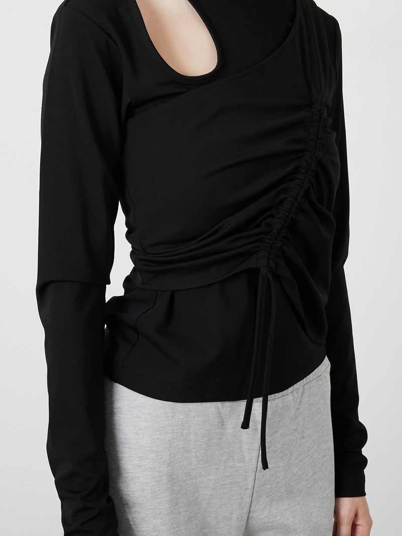 BUSTIER SET TOPS / BLACK