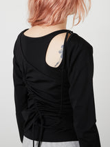 BUSTIER SET TOPS / BLACK