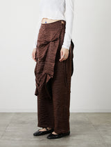 LAYERED SLACKS / BROWN