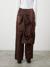 LAYERED SLACKS / BROWN