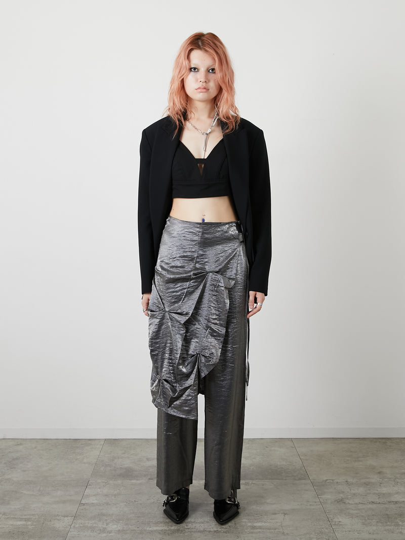 LAYERED SLACKS / GRAY