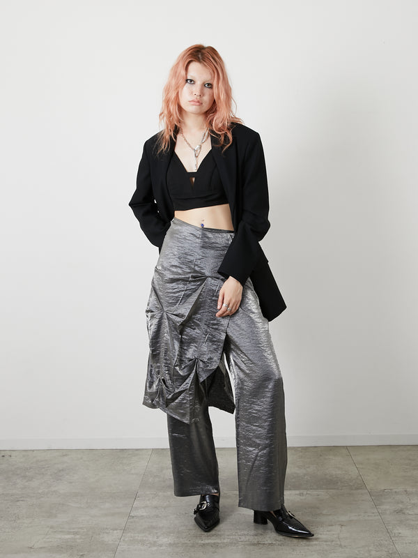 LAYERED SLACKS / GRAY