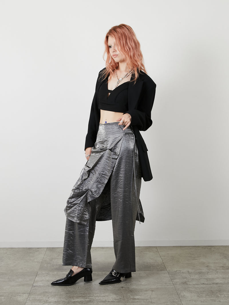 LAYERED SLACKS / GRAY