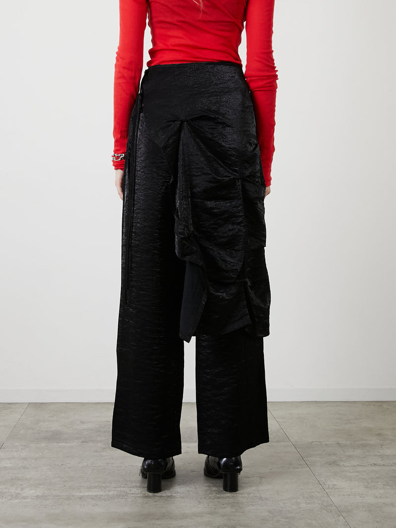 LAYERED SLACKS / BLACK