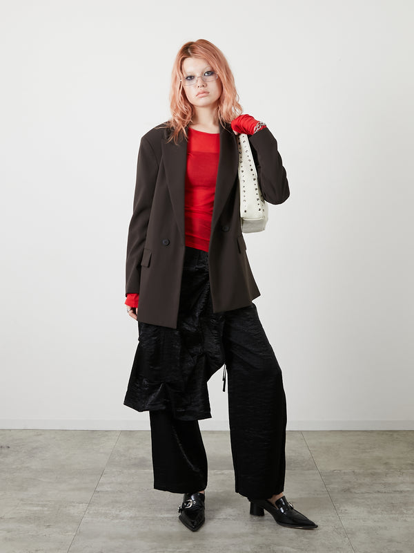 LAYERED SLACKS / BLACK