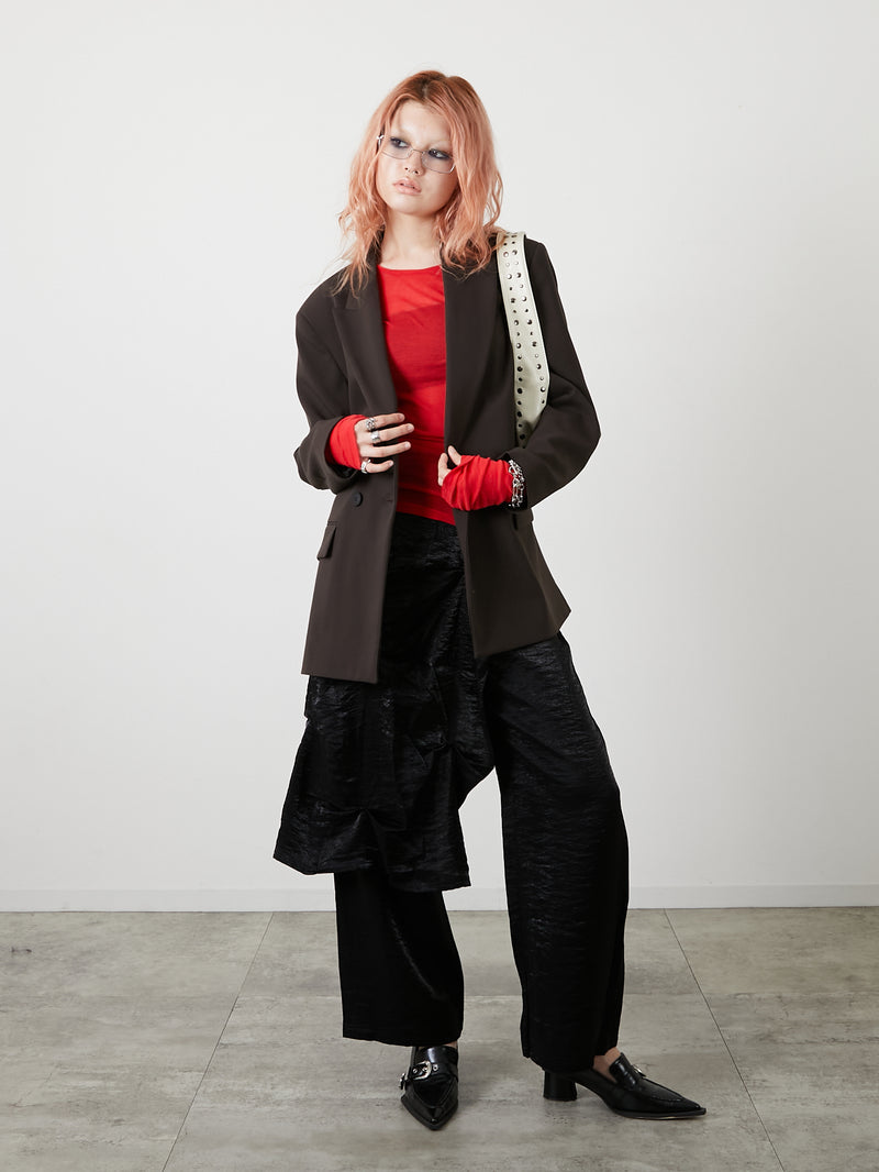 LAYERED SLACKS / GRAY
