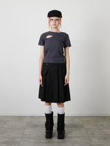 DESIGN OPEN TEE / CHARCOAL GRAY