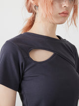 DESIGN OPEN TEE / CHARCOAL GRAY