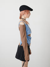 LAYRED TANK SELEEVE / BLUE