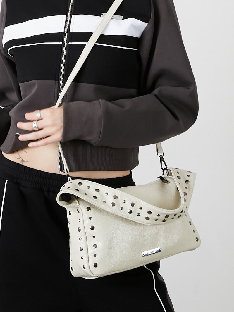 2WAY STUDS BAG / WHITE