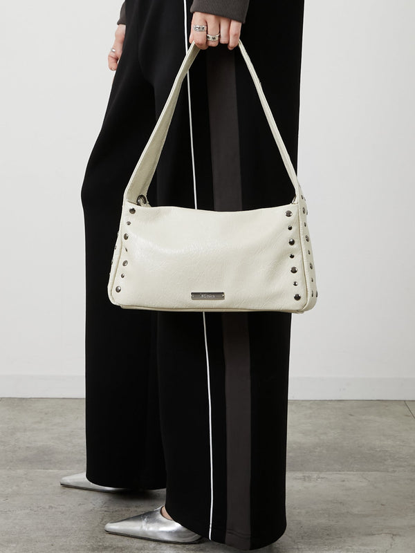 2WAY STUDS BAG / WHITE