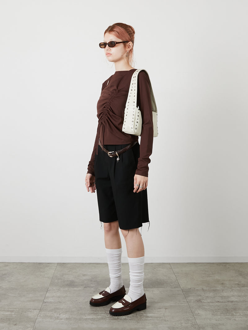 BUSTIER SET TOPS / BROWN
