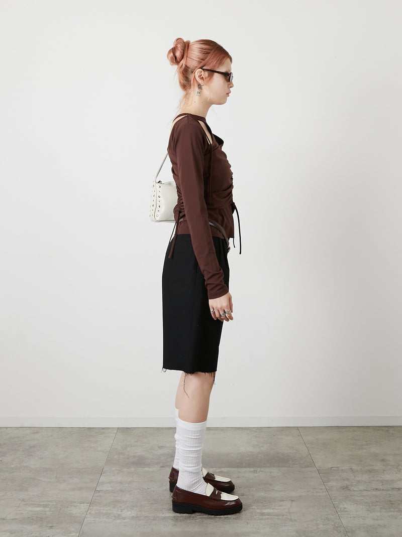 BUSTIER SET TOPS / BROWN
