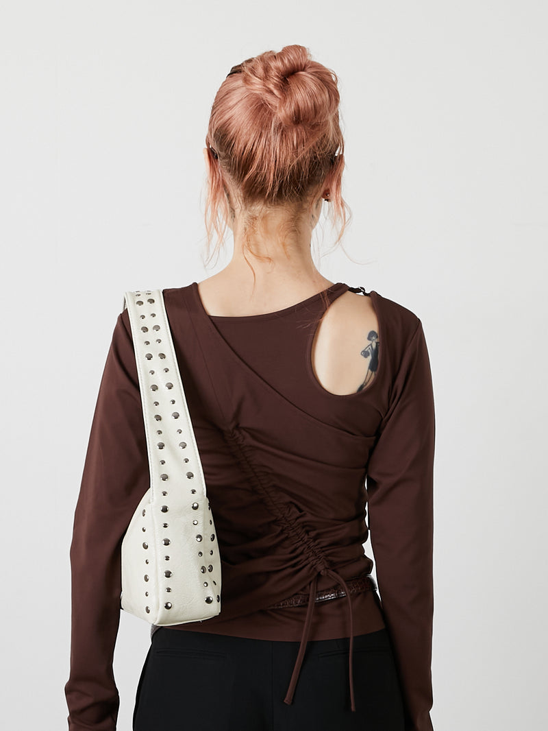 BUSTIER SET TOPS / BROWN