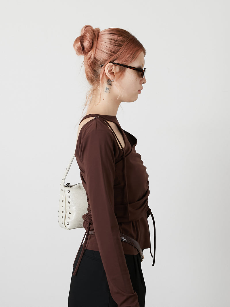 BUSTIER SET TOPS / BROWN