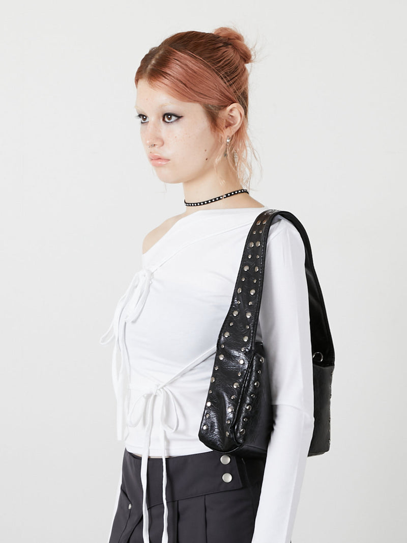 2WAY STUDS BAG / BLACK