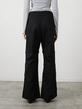 POCKET FLARE PANTS / BLACK