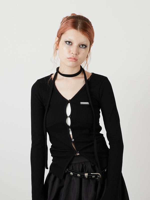 CHOKER SET LIB TOPS / BLACK