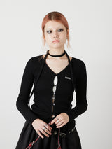 CHOKER SET LIB TOPS / BLACK