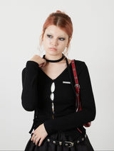 CHOKER SET LIB TOPS / BLACK