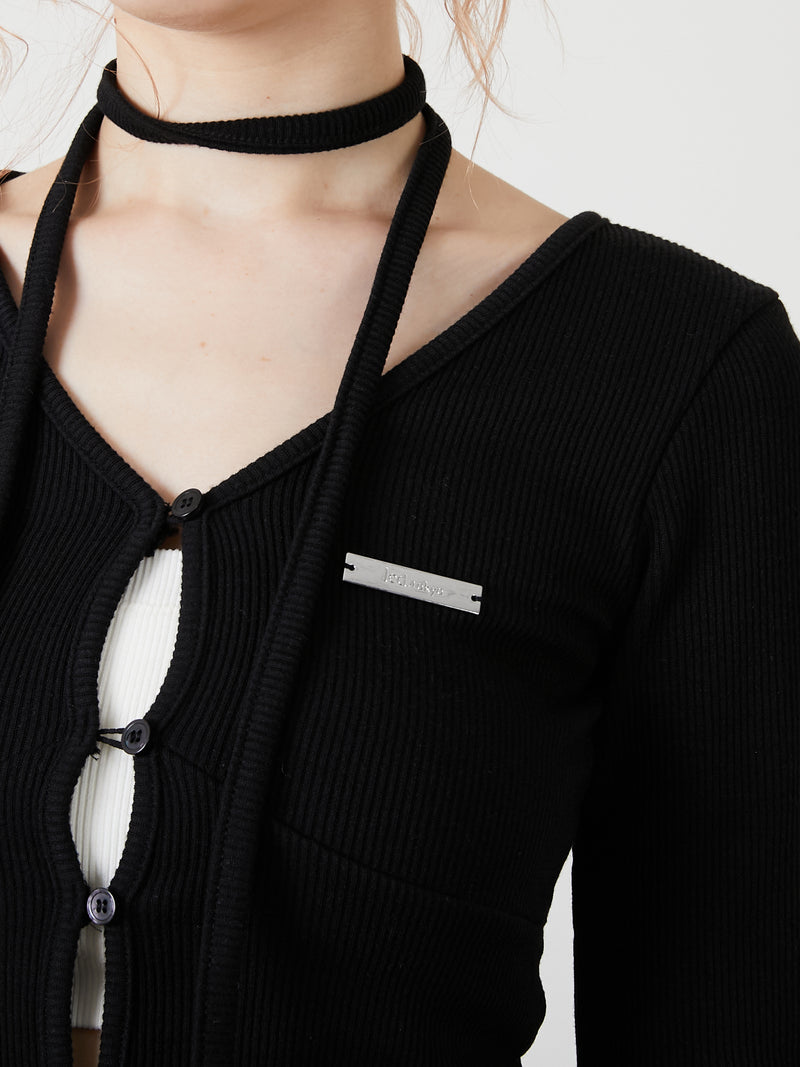 CHOKER SET LIB TOPS / BLACK