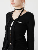 CHOKER SET LIB TOPS / BLACK