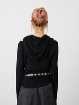FOODIE TANK  BOLERO SET / BLACK