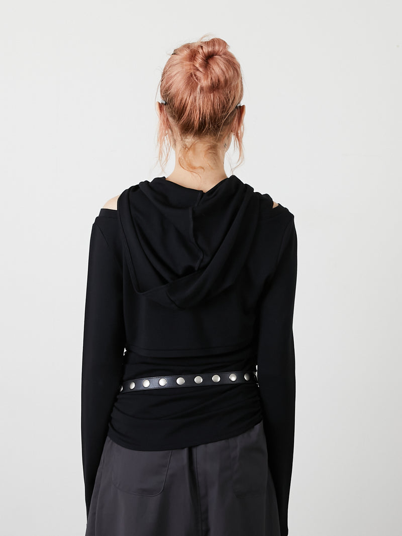 FOODIE TANK  BOLERO SET / BLACK