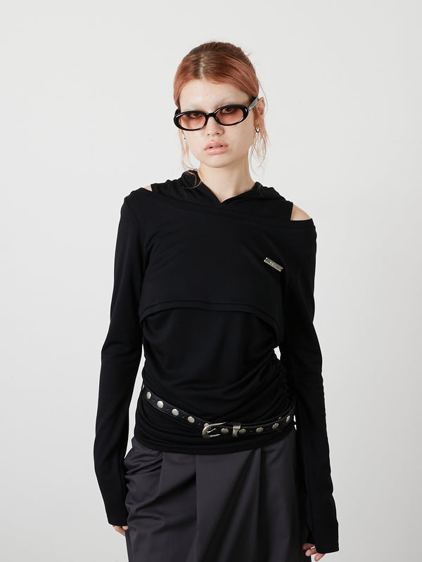 FOODIE TANK  BOLERO SET / BLACK
