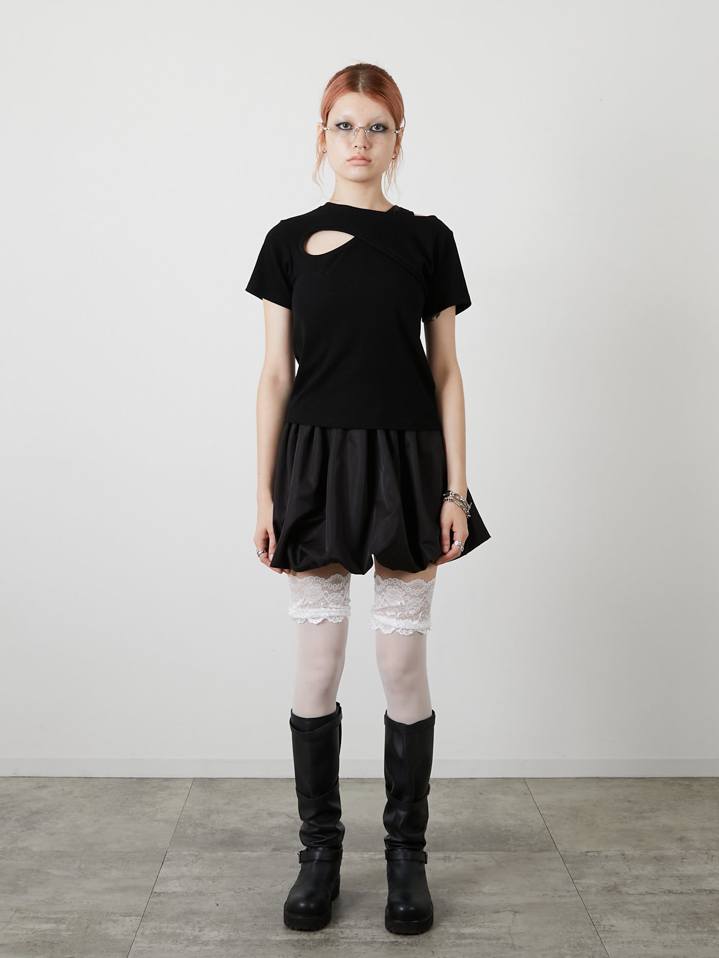 DESIGN OPEN TEE / BLACK