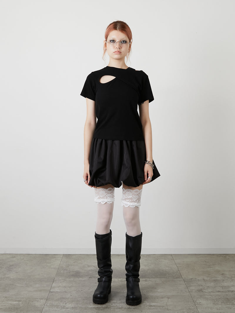 DESIGN OPEN TEE / BLACK