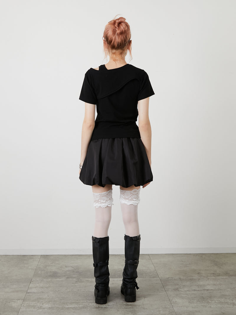 DESIGN OPEN TEE / BLACK